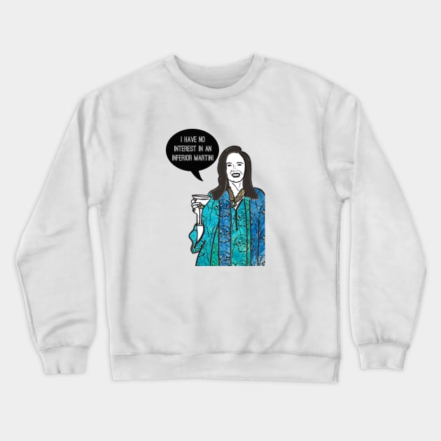 Inferior Martini Crewneck Sweatshirt by Katsillustration